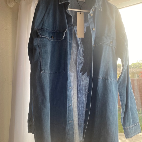 Angel wing shacket - Jean Shirt/Jacket - Picture 4 of 5
